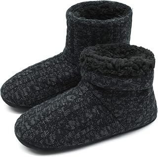 COFACE Men's High Quality Niche Slippers Winter Warm Non-Slip Lined Shoes for Indoor/Outdoor