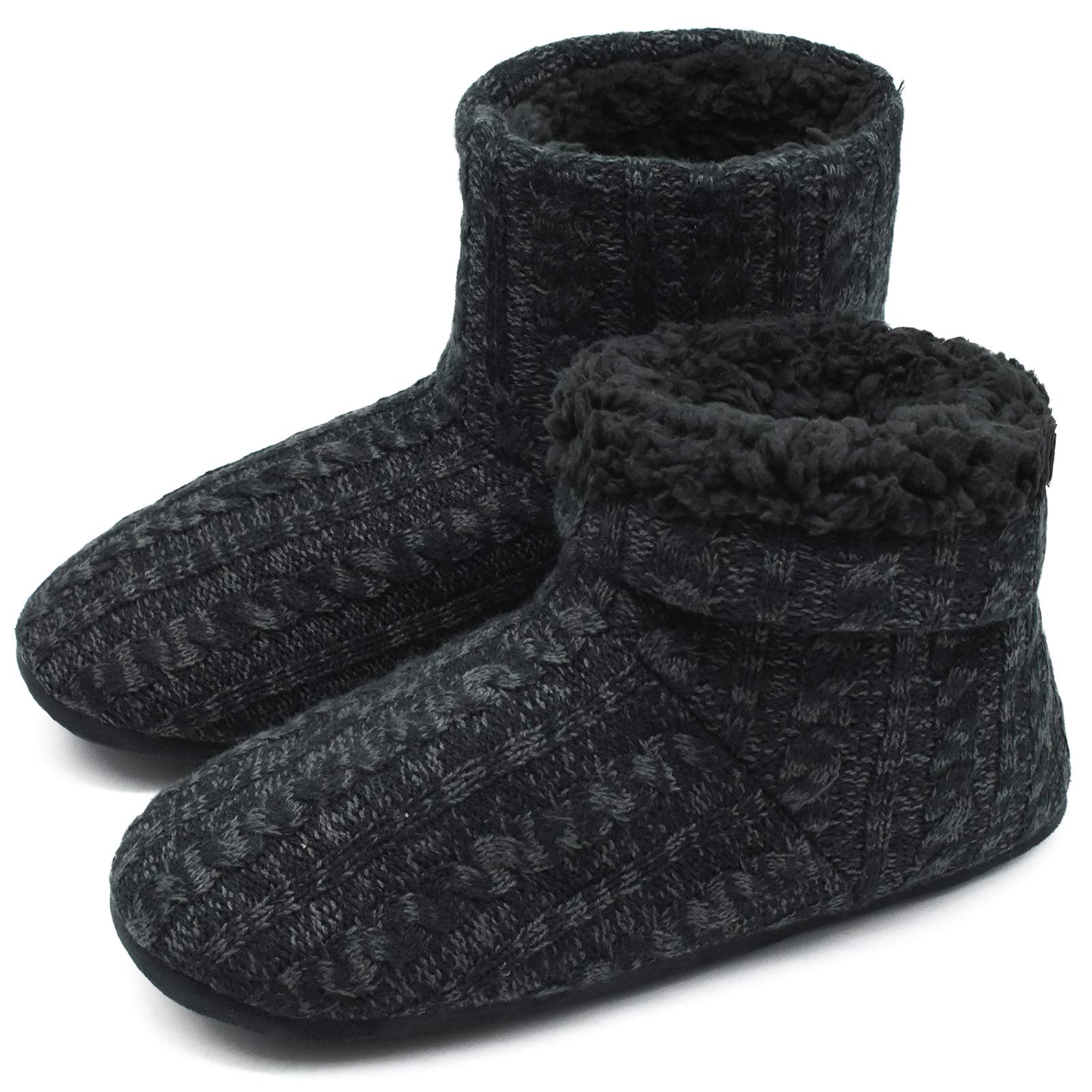 COFACE Men's High Quality Niche Slippers Winter Warm Non-Slip Lined Shoes for In