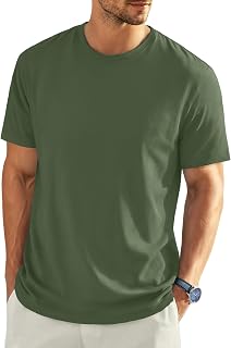 EKLENTSON Men's Short Sleeve Cotton T Shirt Crew Neck Basic Tee