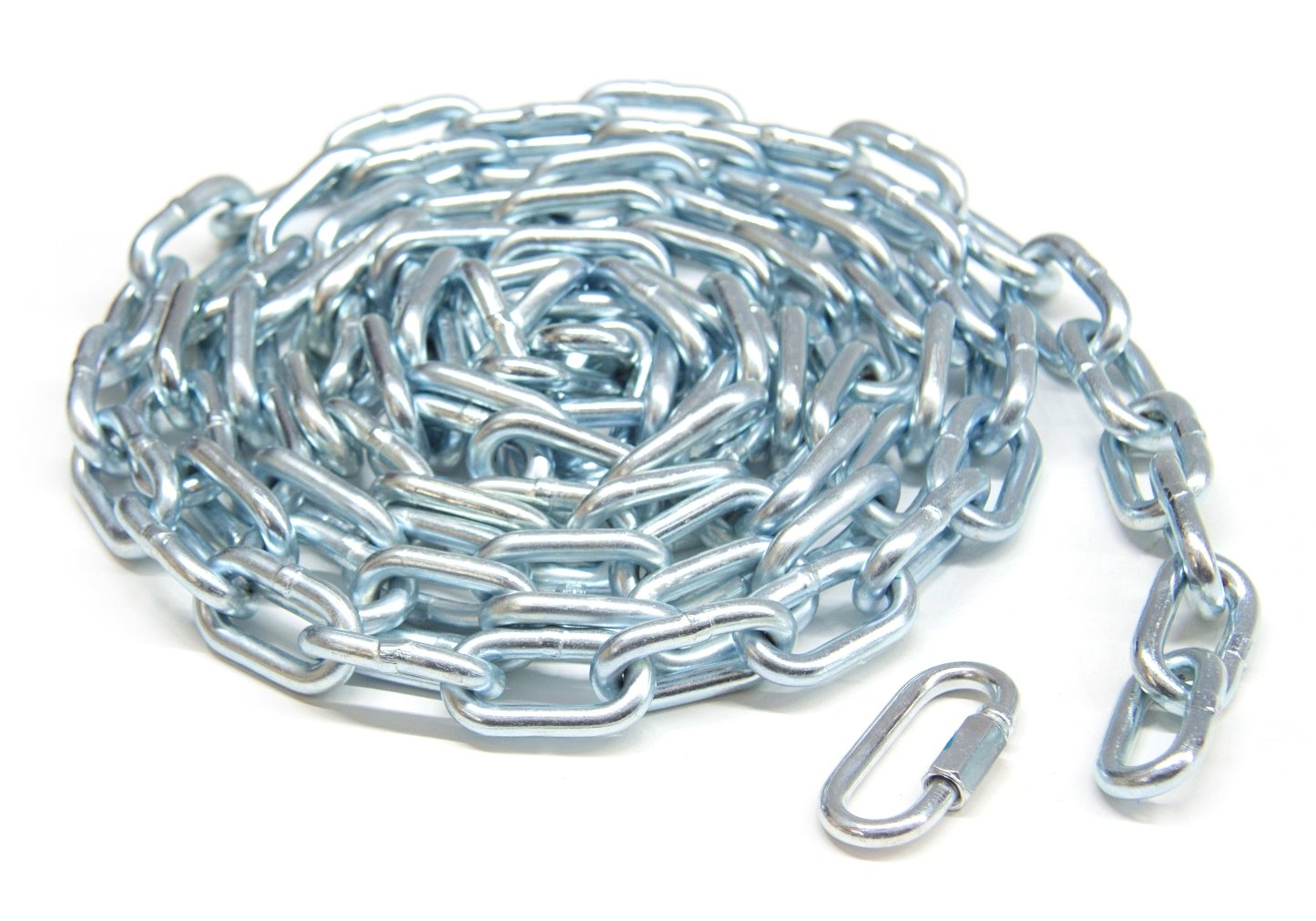 KingChain 519171 2/0 x 15 ft. Zinc-Plated Straight Link Coil Chain with 1/4-inch