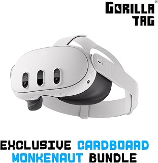 Meta Quest 3 512GB, VR Without Wires, Gorilla Tag Cardboard Monkenaut Bundle, Amazon Exclusive, 3-Month Trial of Meta Horizon+ Included
