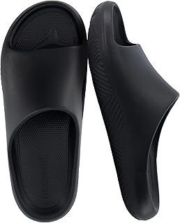 CUSHIONAIRE Men's Galaxy Pool Slides with +Comfort