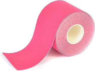 Sport Therapy Kinesiology Tape: Relieves Muscle Tensions and Tensions – 90% Cotton, Does Not Contain Latex – Medical Device Certified | 5 cm x 5 m Fuchsia