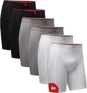DANISH ENDURANCE Extra Long Bamboo Boxer Briefs, 3 and 6 Pack