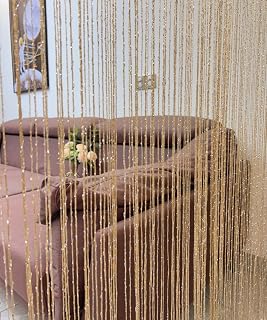 Decorative Door String Curtain Wall Panel Fringe Window Room Divider Blind Divider Tassel Screen Home 39x79 Inch
