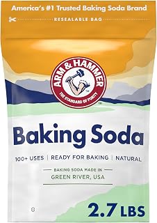 ARM & HAMMER Baking Soda, 2.7 Lbs | 100+ Household Uses, Food Grade Baking Soda, Cleaning & Deodorizing, Pure & Natural, Safe Around Kids & Pets
