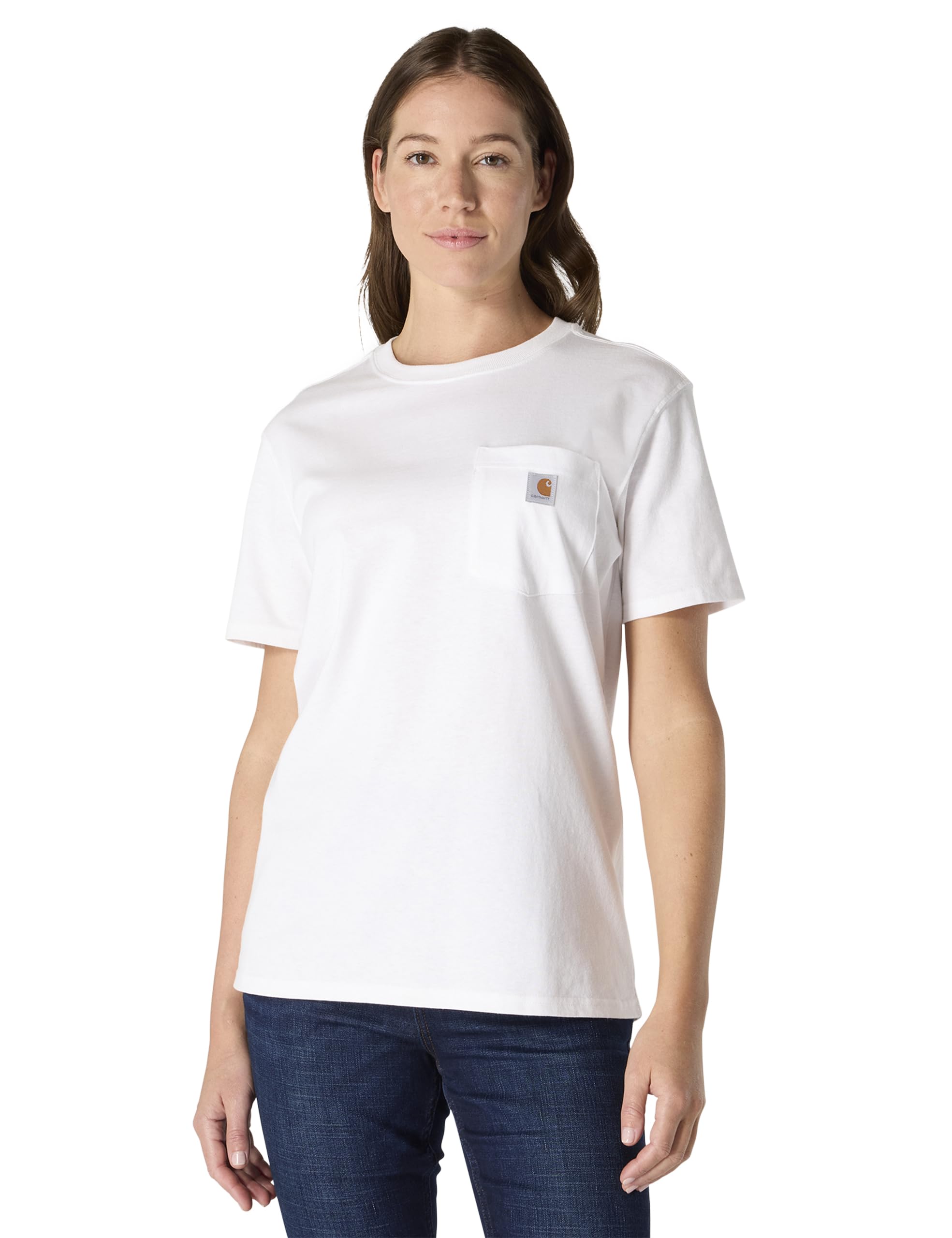 Carhartt K87 Lightweight Short Sleeve Pocket T-Shirt with Short Sleeve, Comforta