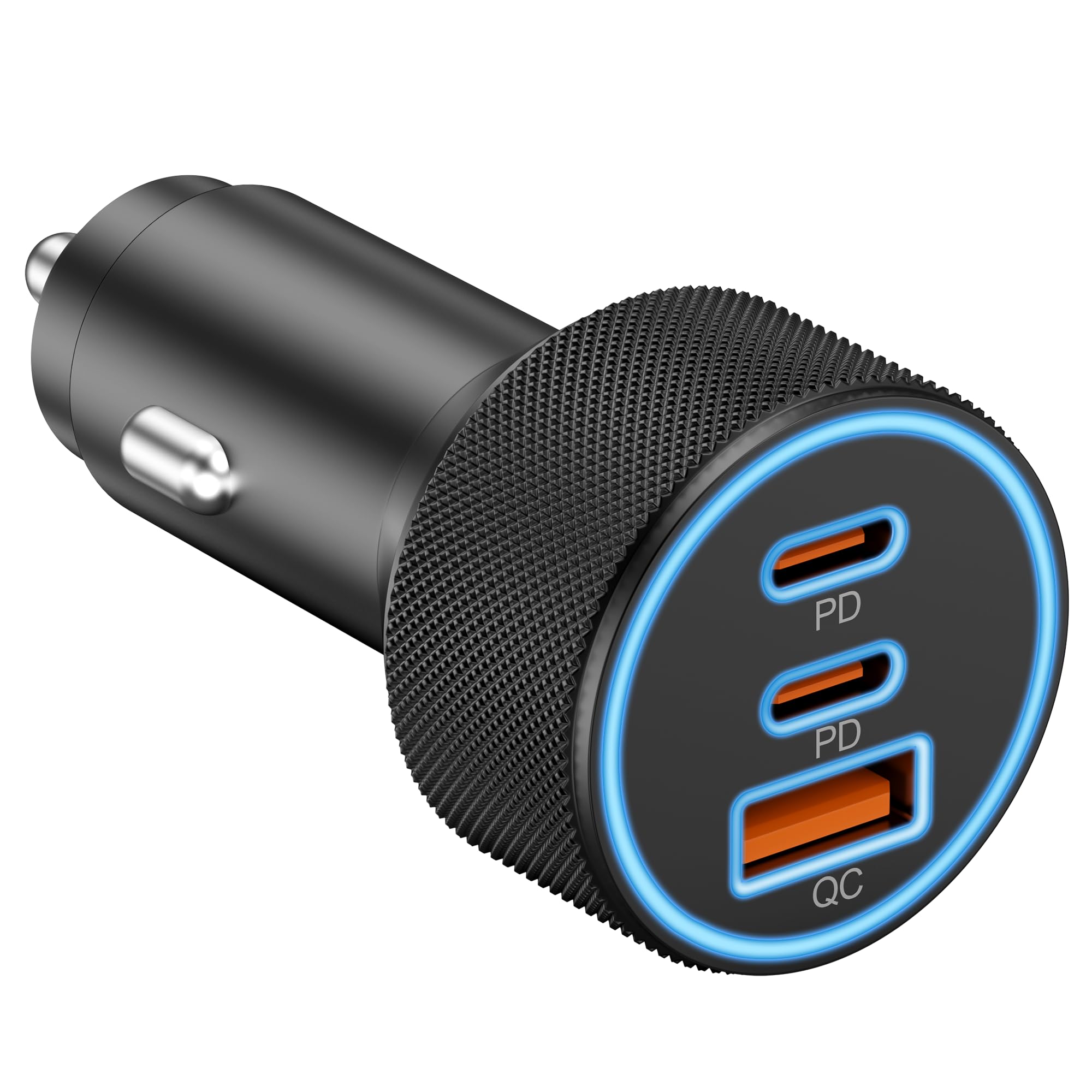 Car Charger USB C, 3 Port 67W Dual USB-C & USB-A Car Phone Charger Adapter | Fas