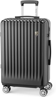 New Trip Suitcase with Stopper, Carry Case, Carrying Bag, Shockproof, Large, Lightweight, Medium, 13.9 gal (60 L), For 4 to 7 Nights, Black