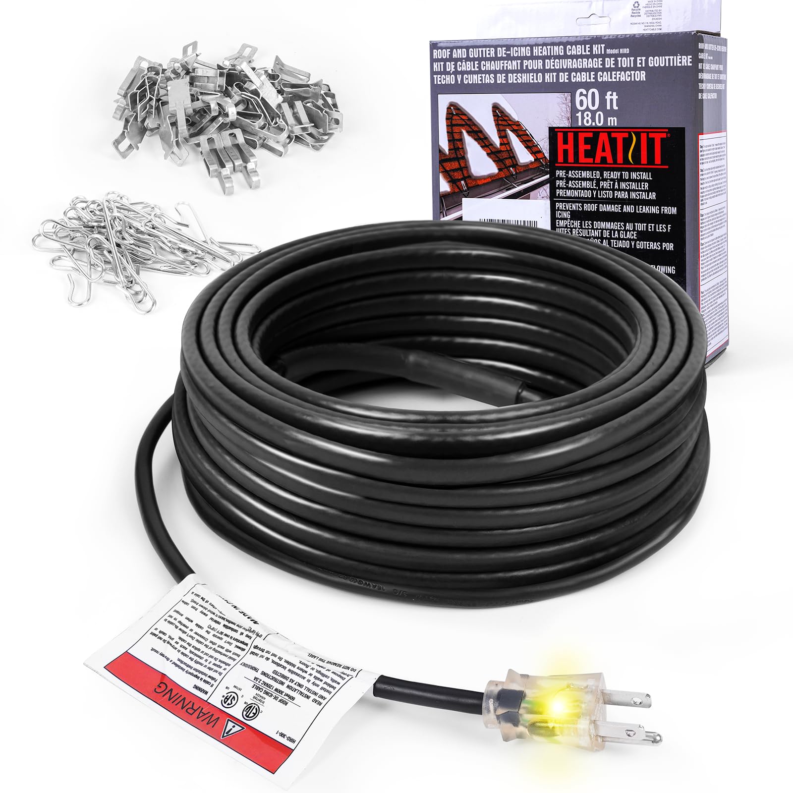 HEATIT HIRD 160 feet Roof & Gutter De-Icing Cable