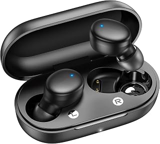 kurdene Wireless Earbuds Bluetooth 5.3 Light Weight in Ear Headphones | Premium Sound Bass Ear buds with Charging Case,Touch Control,Built in Mics Headset,Clear Calls for Sports Workout