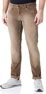 camel active Men's Slim Fit Corduroy Trousers Madison Jeans