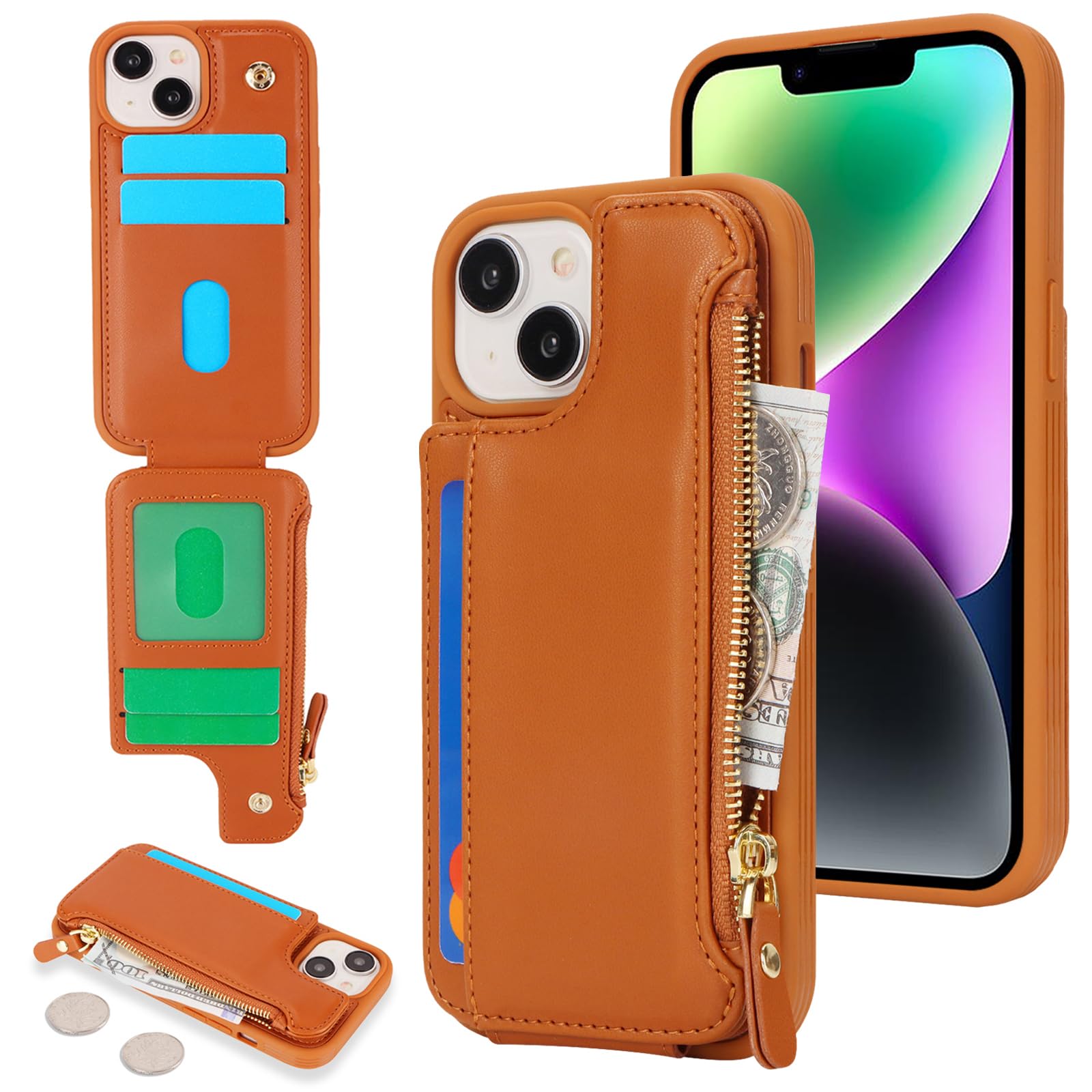 SailorTech iphone 14 case with credit card holder for men iphone 14 case with cr