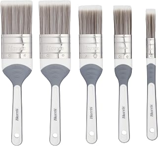 Harris Seriously Good Paintbrush Set, 5 Brush Pack, 1 x 0.5, 1 x 1, 1 x 1.5, 2 x 2 Paint Brushes