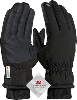 TRENDOUX Winter Gloves Men Women Suitable for Skiing Snowboard Scooter Motorcycle Bike Mtb Motocross Snow Running Cycling Heated Gloves Touch Screen Thermal Work Gym Driving Waterproof