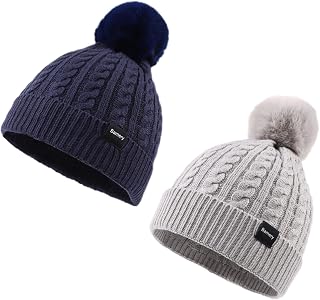 Baby Winter Hat Toddler Girls Pompom Beanie Infant Warm Knit Hats