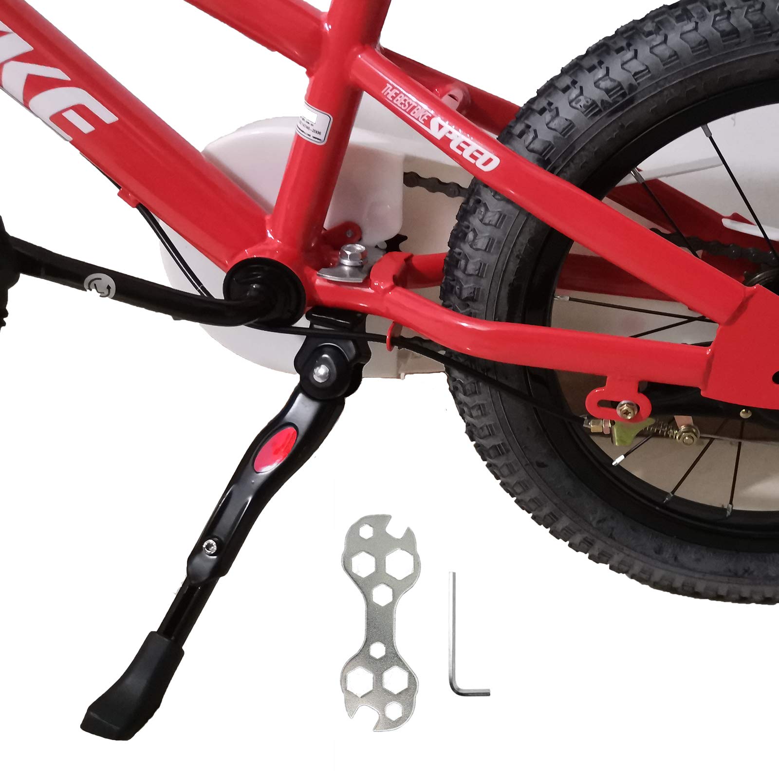 VECKUSON Kickstand for Kids Bike, Bicycle Kickstands Center Mount for 16 18 20 2