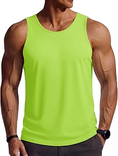 TACVASEN Men's Sports Cotton Sleeveless Fitness Training Breathable Tank Top Bodybuilding Summer Versatile