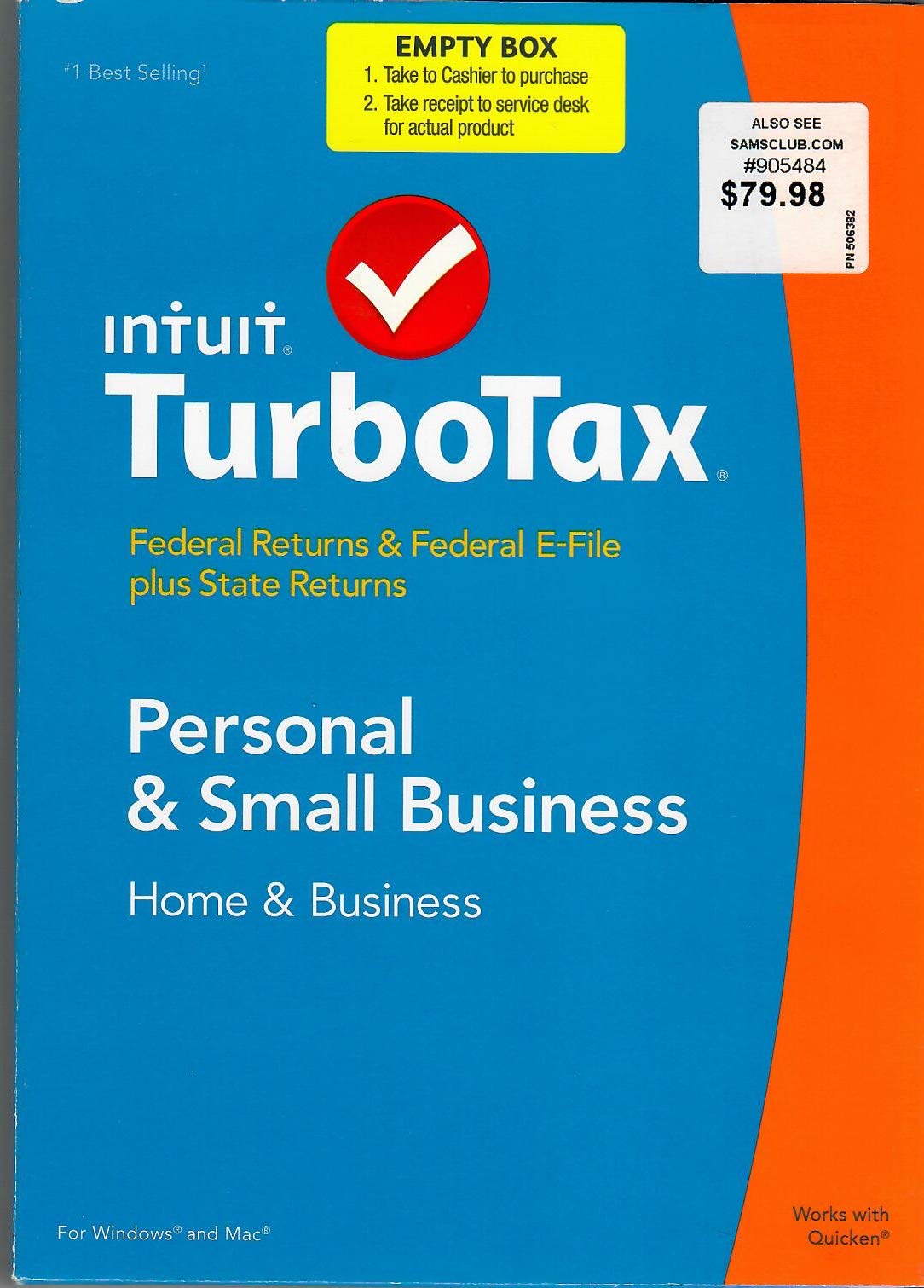 Intuit Turbotax Personal & Small Business 2014, Home and Business, Federal Retur