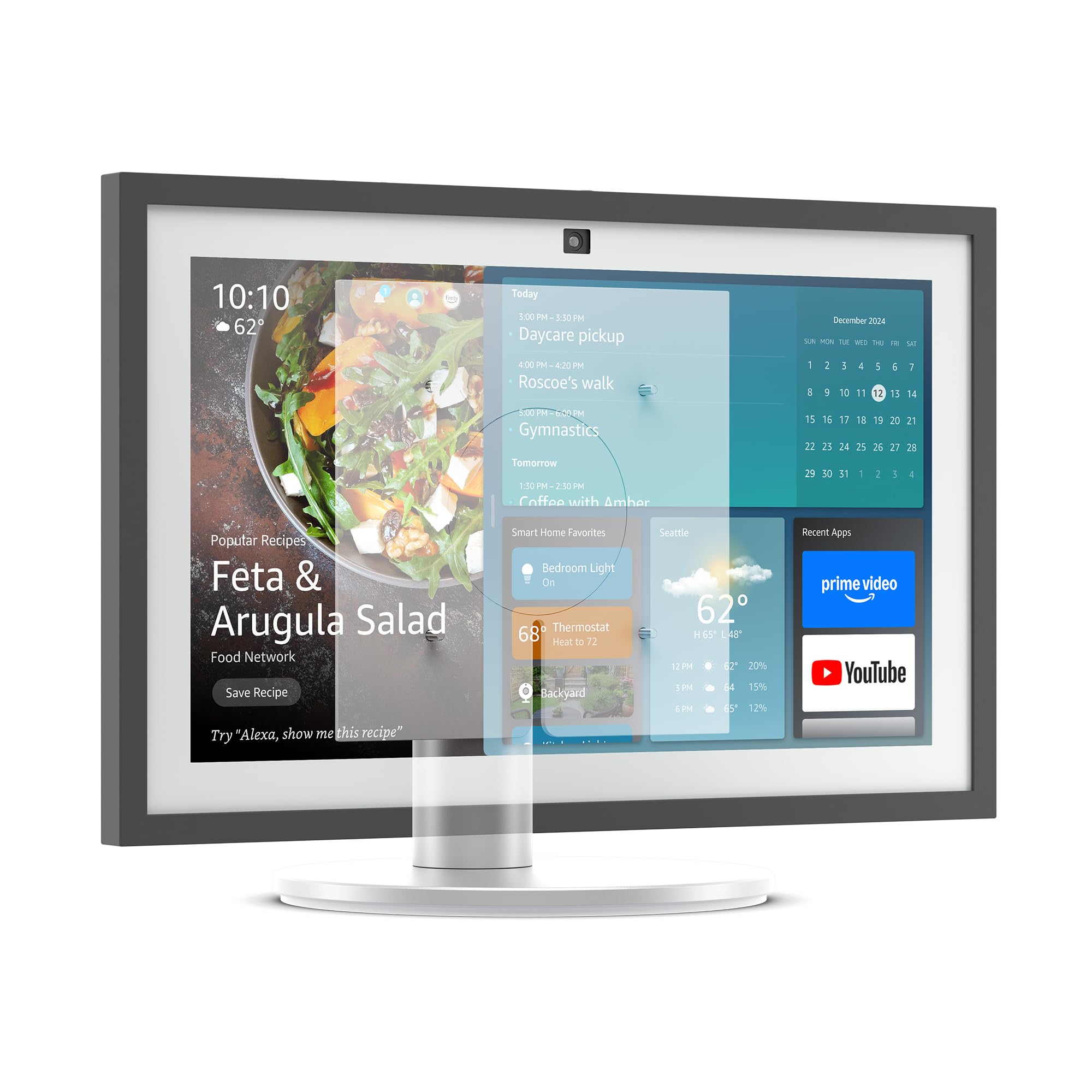 Echo Show 15 (2024 release) with Amazon Premium Adjustable Stand