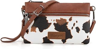 Wrangler Western Cowhide Crossbody Bags for Women Clutch Wristlet Purse