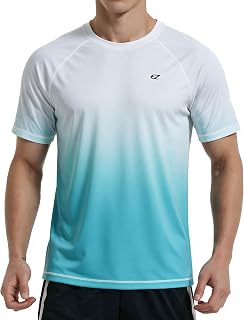 EZRUN Men's UPF 50+ Swim Shirts Cooling Rash Guard for Fishing Surf Beach