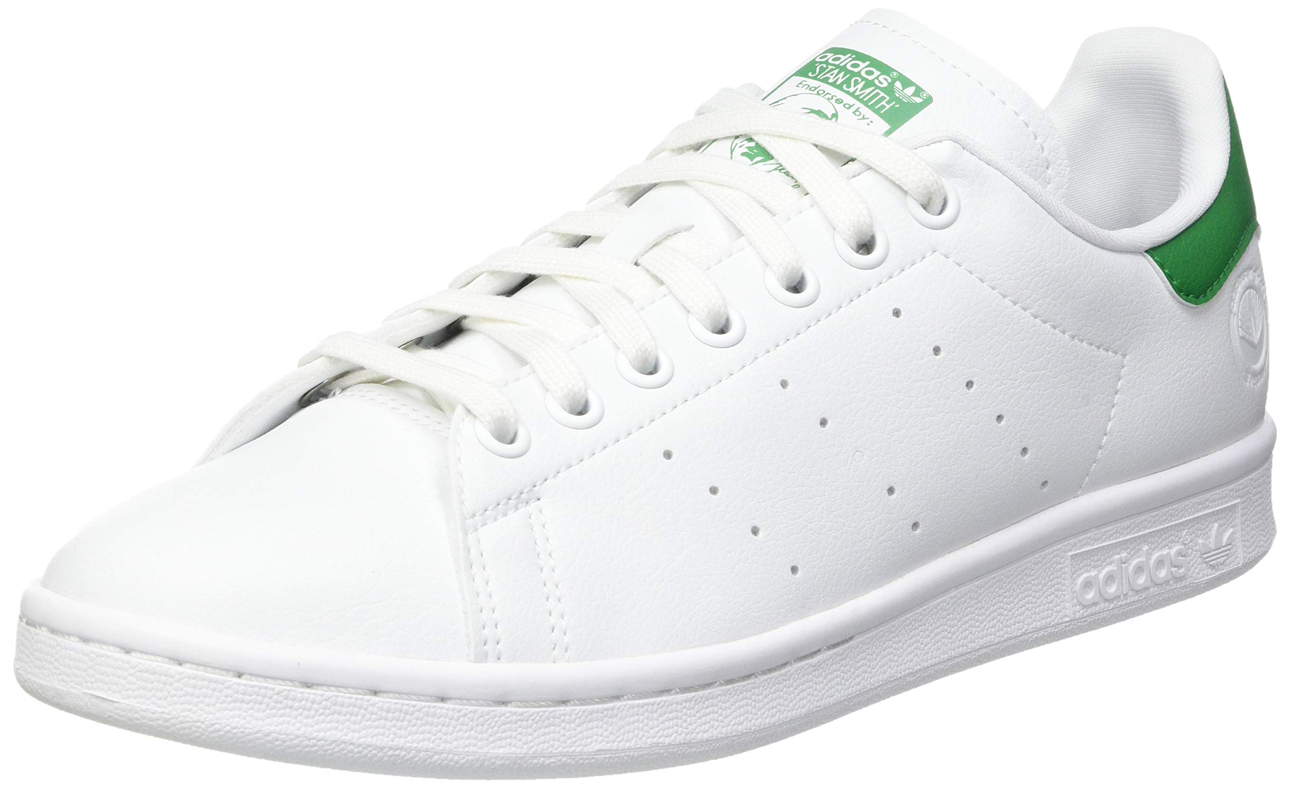 adidas Men's Stan Smith Vegan Sneaker, Footwear White Green Footwear White, 44 2