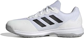 adidas Gamecourt 2 Omnicourt Scarpe da Tennis Unisex Adulto, Bianco/Nero - JQ5010