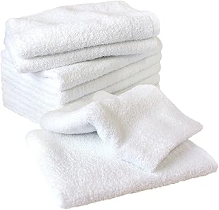 White Towel Commercial Category Face Towel 260 momme 10 Pieces Set White Made in Japan Category Towel Moment Quick-drying