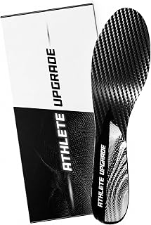 Carbon Fibre Insoles for Sports - Aerospace Carbon Fibre (Pair) (EU 44)