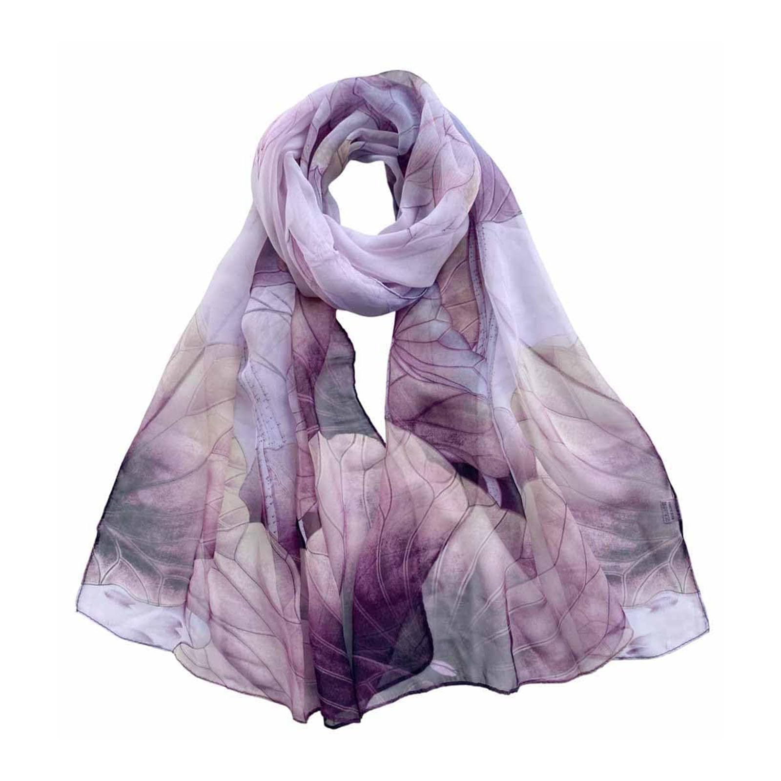 Scarf Women's Lightweight Printed Scarves Summer Flowers Scarf Sun Protection Sc