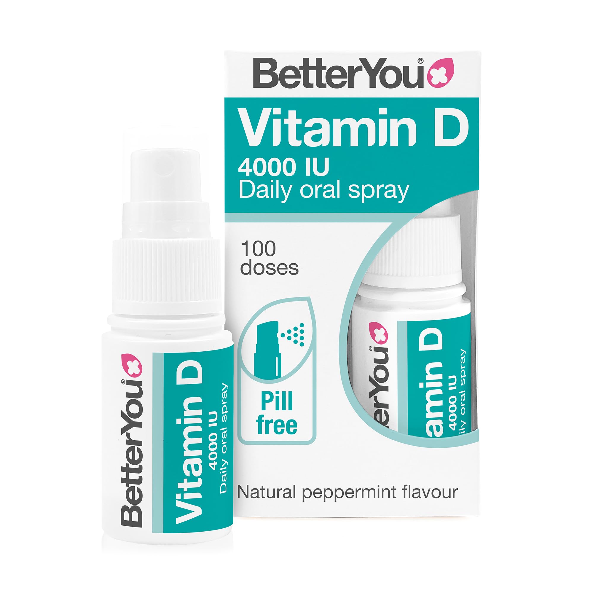 Vitamin D3 4000 IU Oral Spray, High Strength Vitamin D Supplement, 3-Month Suppl