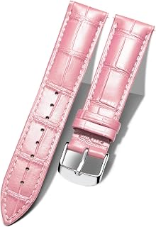 BINLUN Leather Watch Band Genuine Calfskin Replacement Watch Strap Quick Release Crocodile Pattern 10 Colors 13 Sizes for Men Women(10mm,12mm,14mm,15mm,16mm,17mm,18mm,19mm,20mm,21mm,22mm,23mm,24mm)