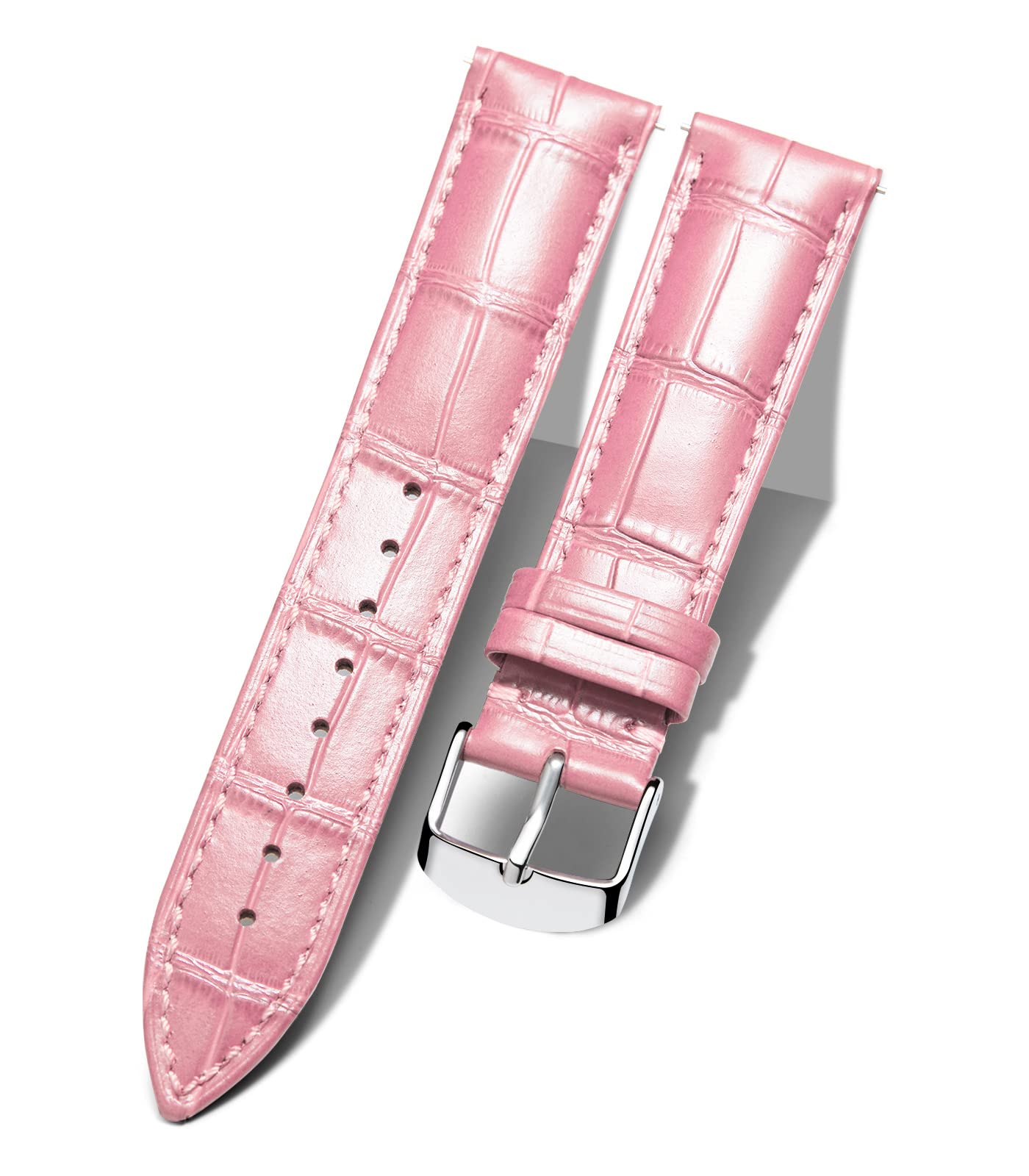 BINLUN Leather Watch Band Genuine Calfskin Replacement Watch Strap Quick Release