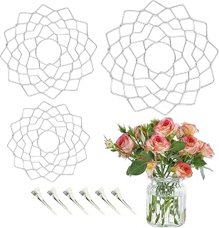 3 Pcs Flower Stands, Flower Arrangement Stand, Reusable Hanataba, Metal Frog Flower Stem Holder Flower Cap, Rotating Stand for Flowers, for Arrangements, Vase and Fixing