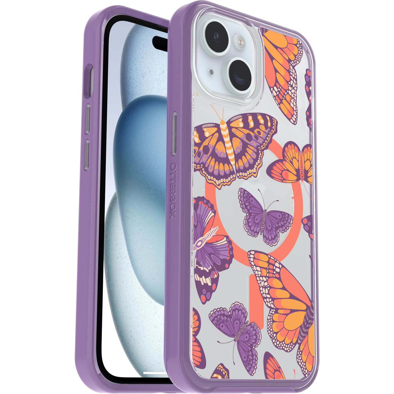 Cover per Apple iPhone 15/iPhone 14/iPhone 13 OtterBox Symmetry Clear MagSafe, r