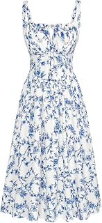 Scarlet Darkness Women's Floral Corset Dress with Pockets for Summer Spring