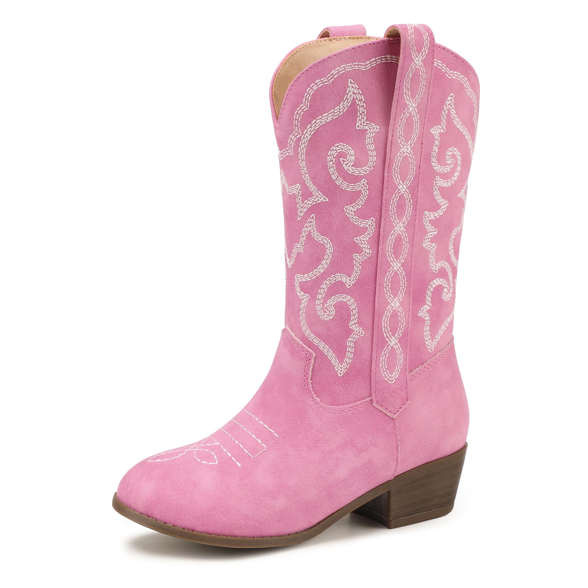 Hehainom Cowgirl Boots for Girls Kids Western Riding Boot