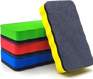 Whiteboard Eraser, Magnetic Whiteboard Brush with Thick, Slate Eraser EVA Colorful Dry Erase Erasers for Home Office School