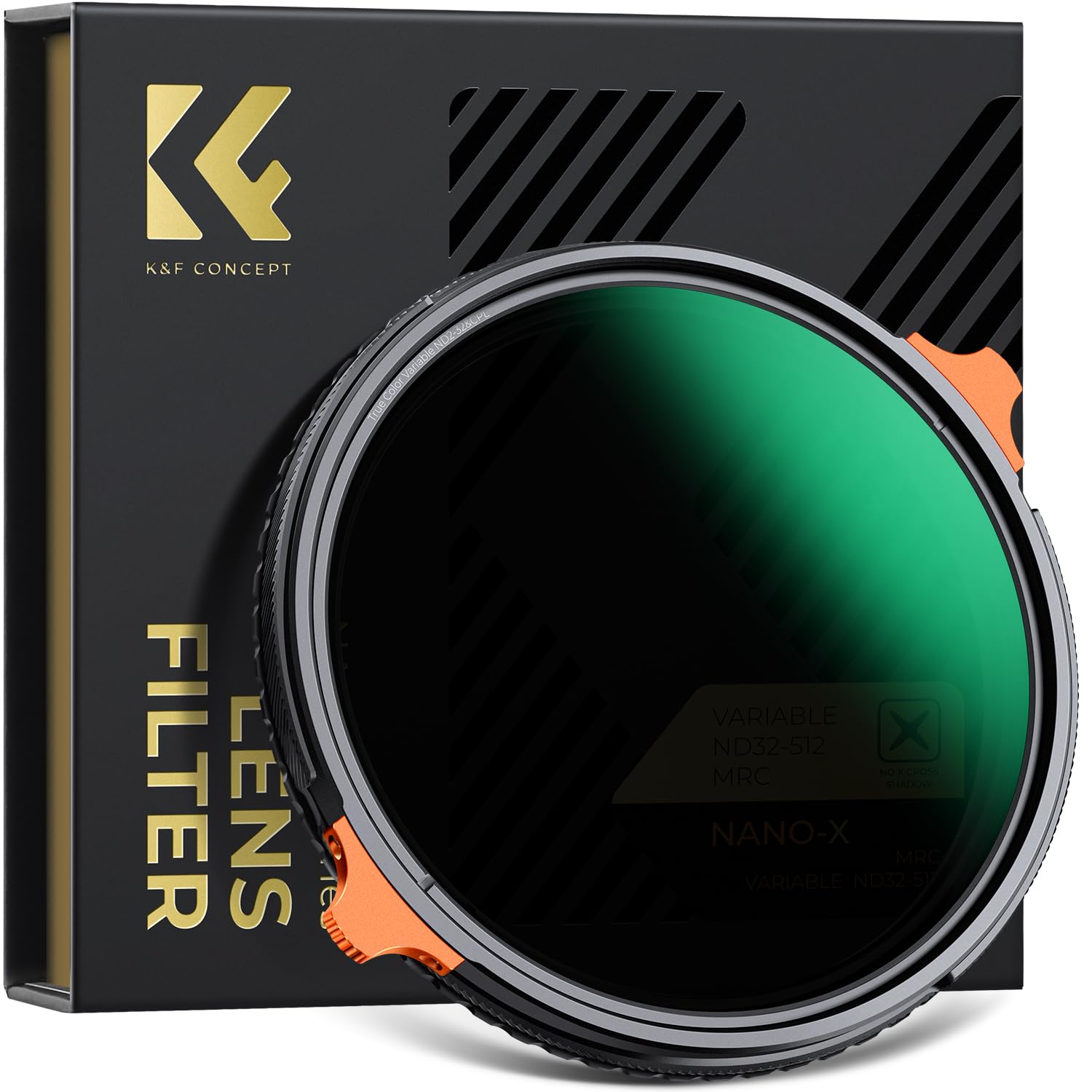 K&F CONCEPT 82 mm Filter Polarising CPL ND2-ND32 Variable True Color 2 in 1