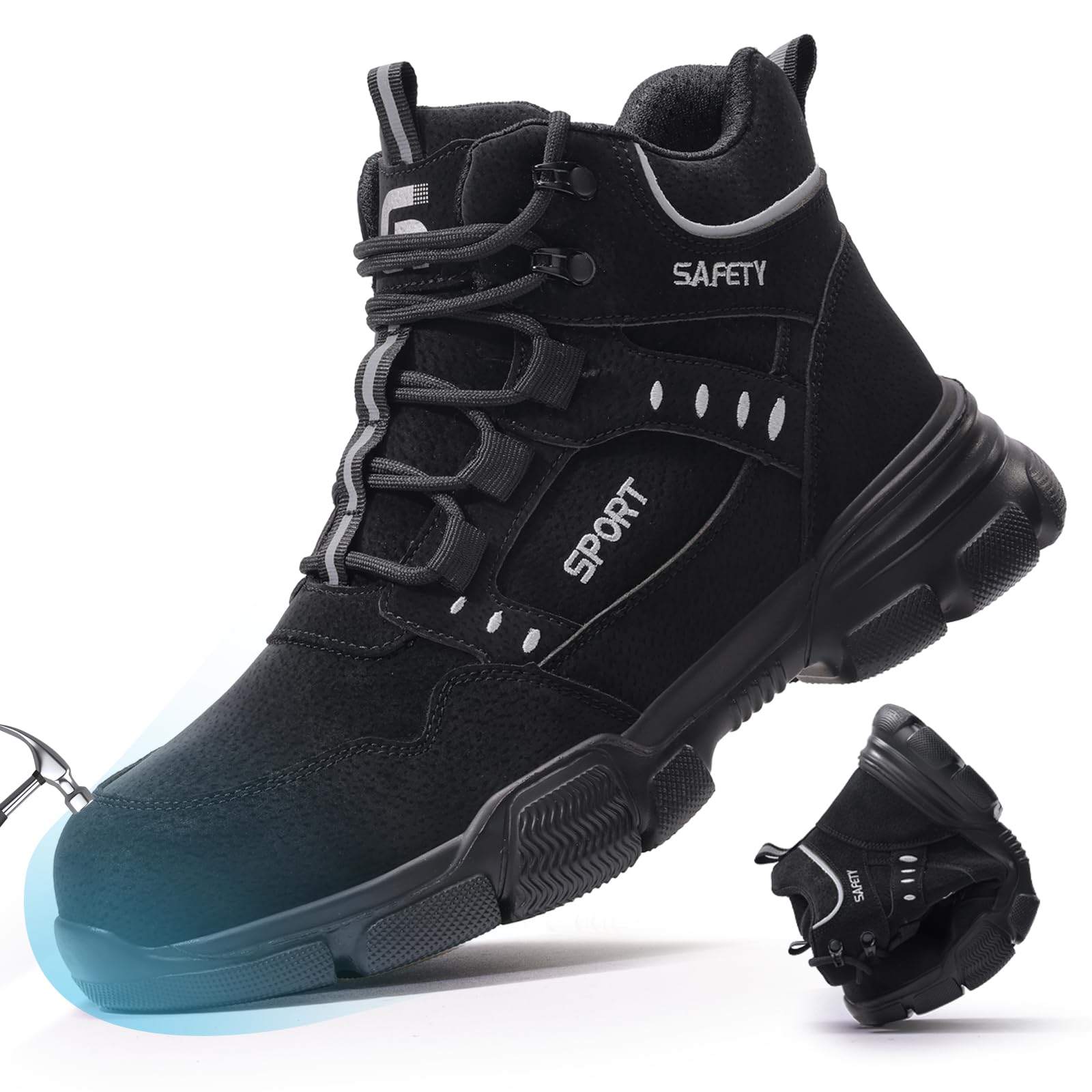mens safety trainers waterproof work boots lightweight safety boots steel toe in