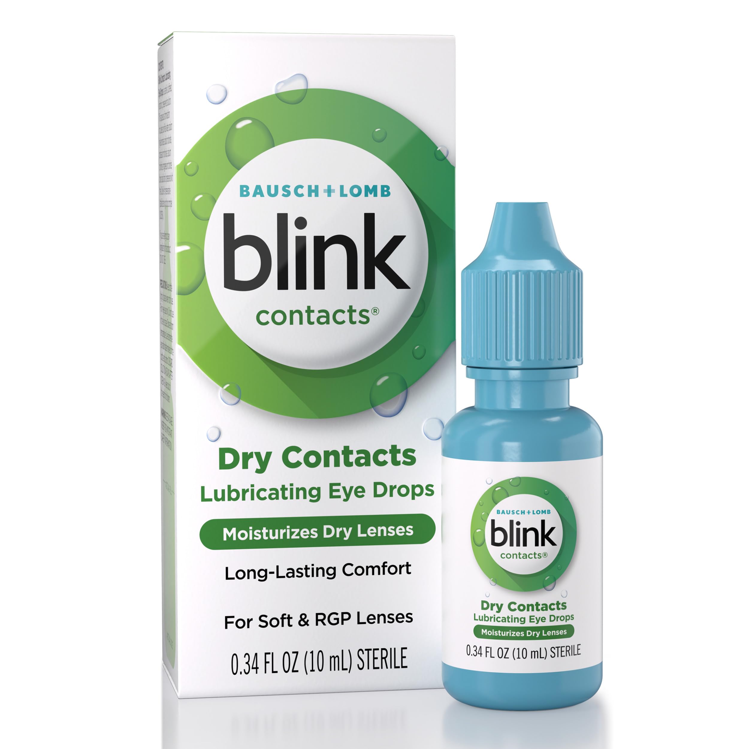Blink Contacts Lubricating Eye Drops Hyaluronate for Contacts, 0.34 Fl Oz | Rewe