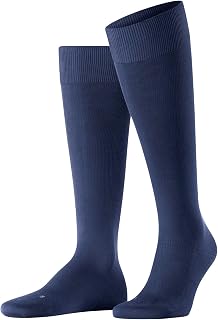 FALKE Lufthansa Travel & Comfort Men's Energizing Cotton Long Socks Strong Compression Better Blood Circulation Travel Long Periods Sitting Breathable Cotton 1 Pair