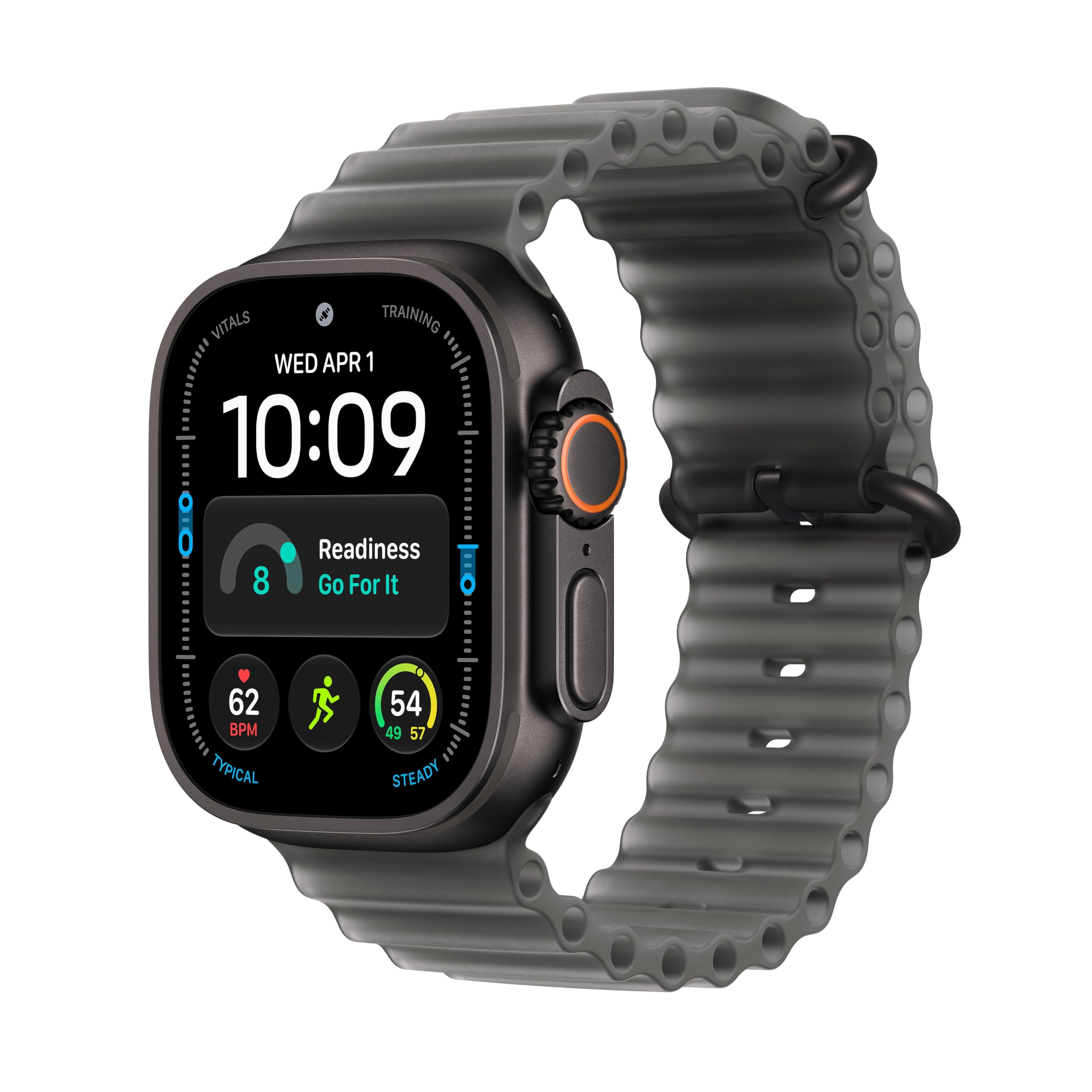 Apple Watch Ultra 4 GPS + Cellular 49mm Smartwatch | Black Titanium Case, Transl