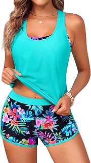 Yonique Women's Tankini Tankini Swimsuit
