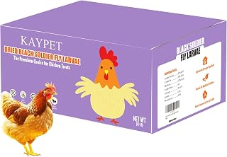 KAYPET Dried Black Soldier Fly Larvae 10LB for Chicken Ducks and Wild Birds | Pure Natural Non-GMO High-Protein More Calcium Than Mealworms