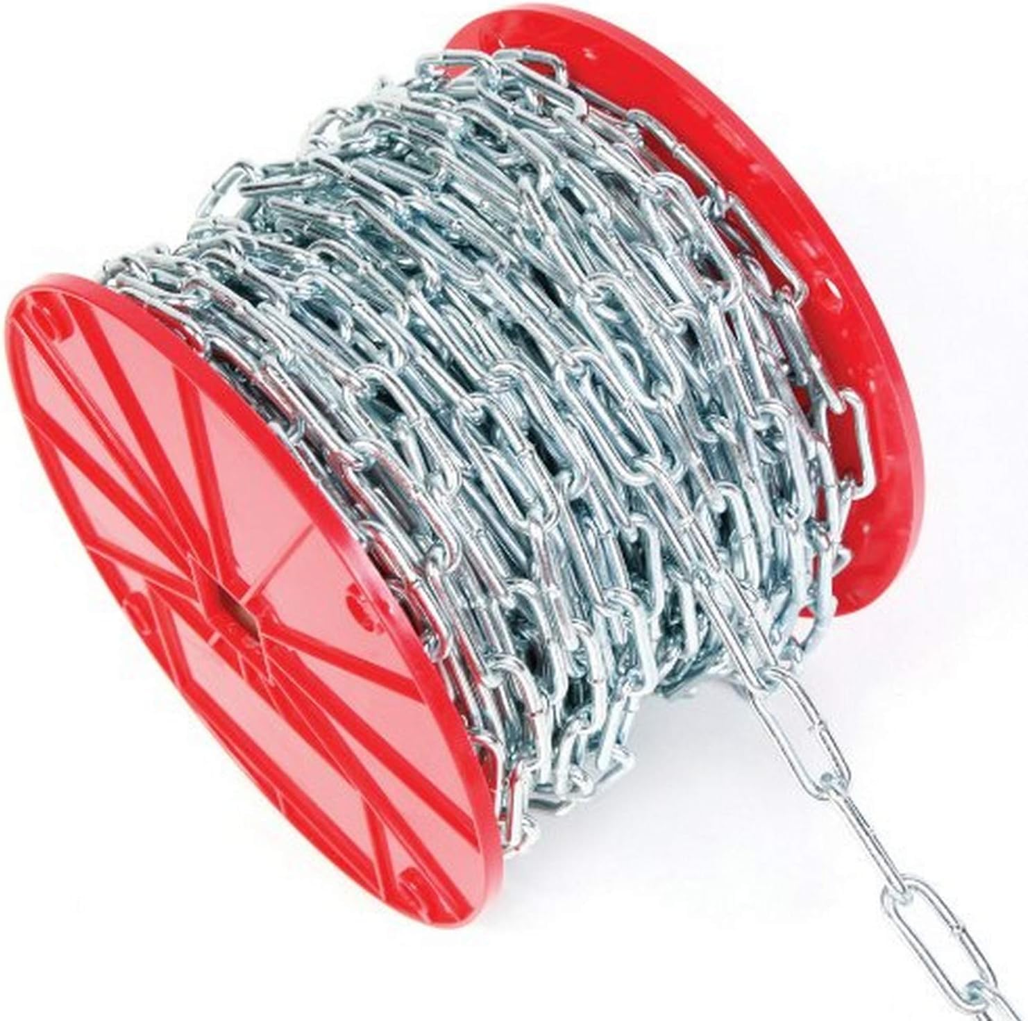 Koch Trade Size 2/0 Diameter by 100-Feet, Coil Straight Chain, Tie-Out Chain, Zi