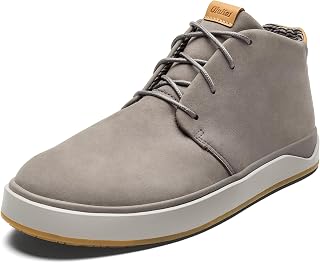 OLUKAI Papaku 'Ili Mens Boots Durable Waterproof Leather Comfortable Quilted Lining Underfoot Cushion All Day