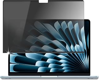 Lifeinnotech Anti-Peeping Filter for MacBook Air 13.6 2025 M4 M3 M2 Magnetic Anti-Warp Privacy Filter Blue Light Cut 2024 2022 Protective Film Anti-Glare 1 Second Off