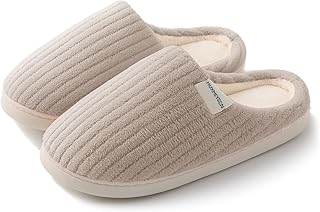 HUXMEYSON Womens Slippers Fuzzy House Slippers, Cozy Slippers for Women Indoor Fluffy Outdoor Slippers with Anti-Skid Sole